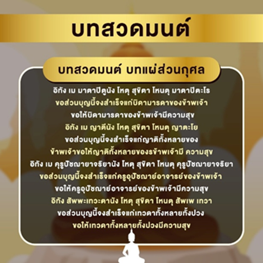 ภาพประกอบบทแผ่ส่วนกุศล